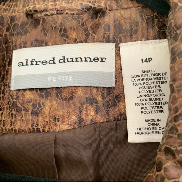 Alfred Dunner Animal Print Jacket - Picture 4 of 10